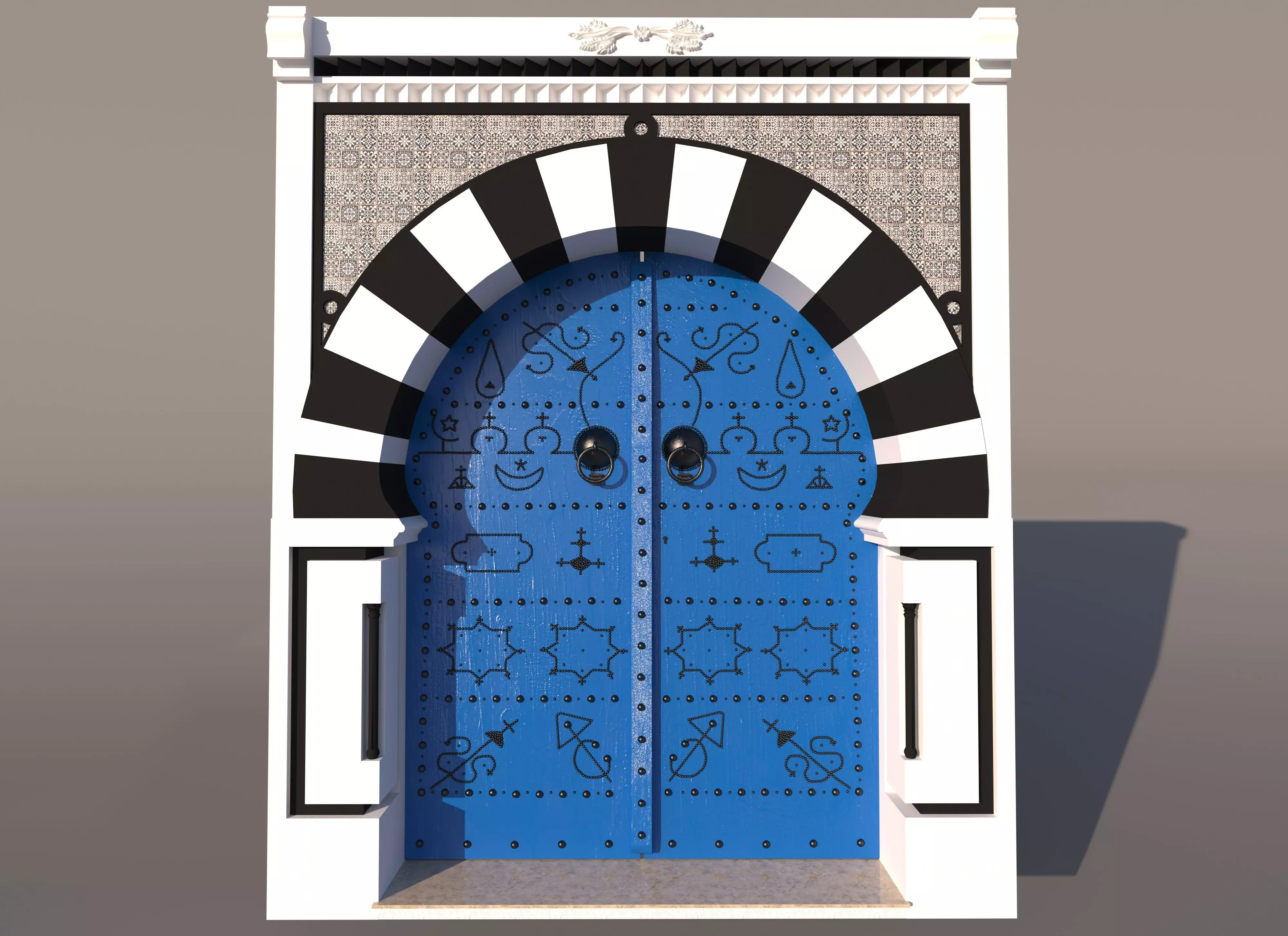 Tunisian door 3D model_0
