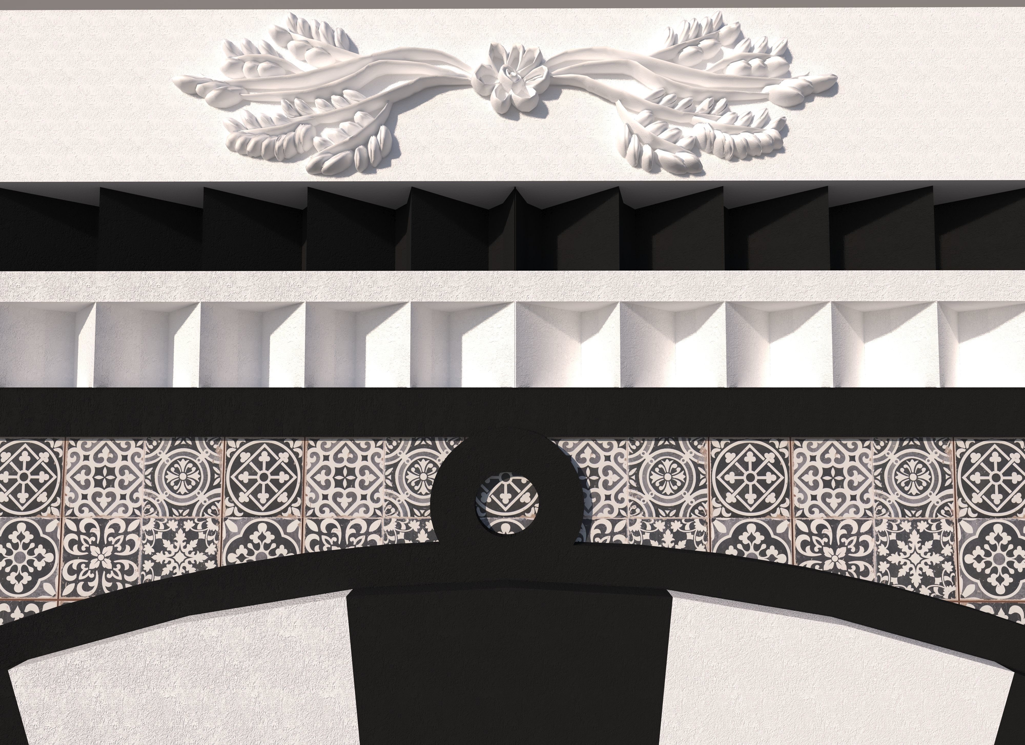 Tunisian door 3D model_2