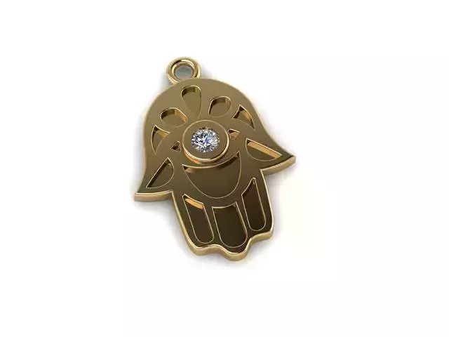 Hamsa hand pendant
