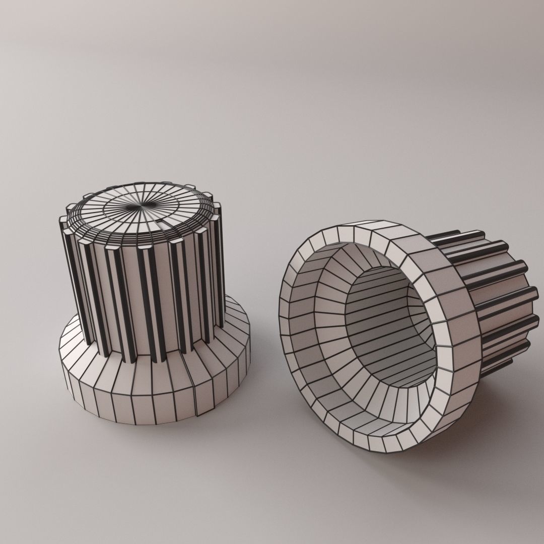 Rotary Knob 3D model_4