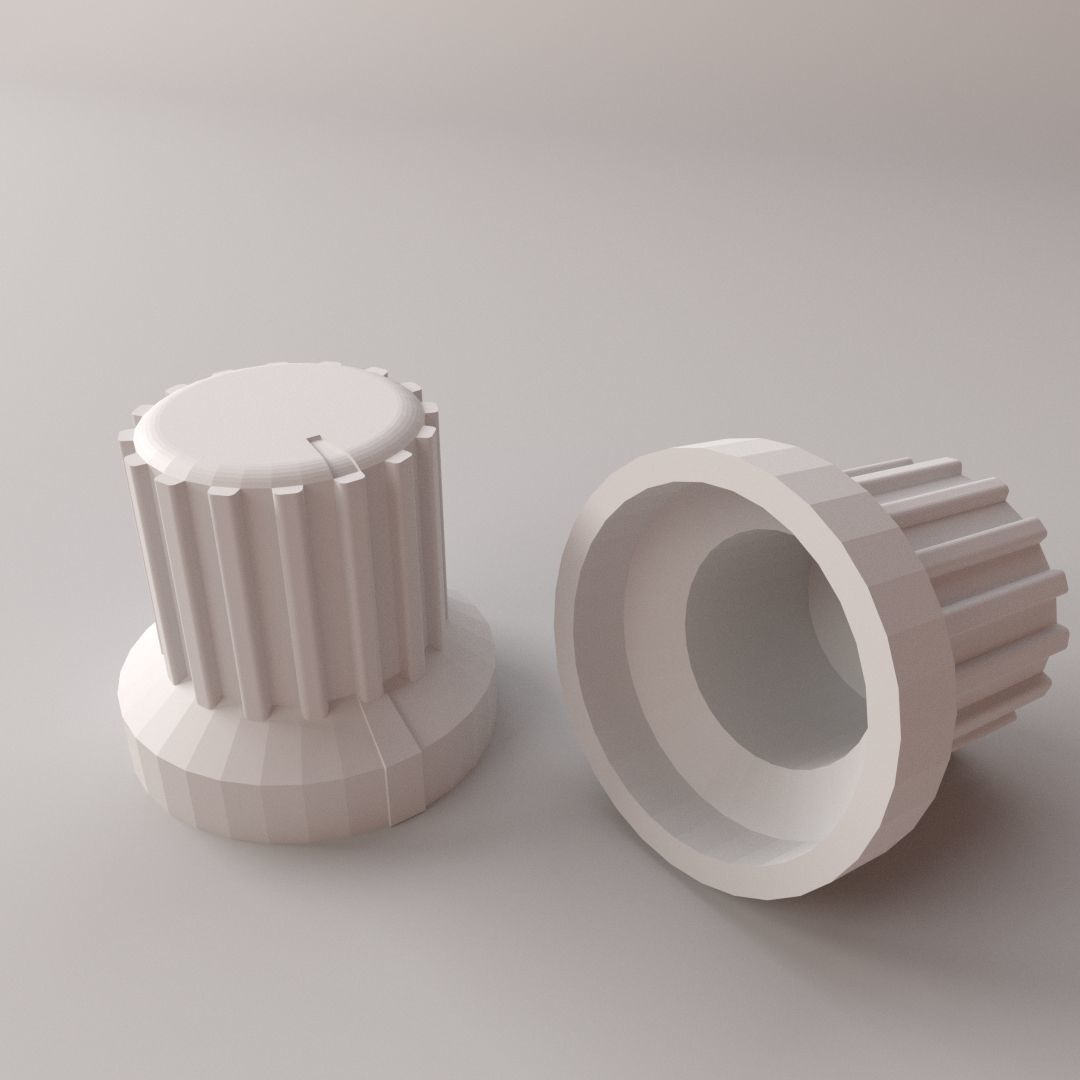 Rotary Knob 3D model_3
