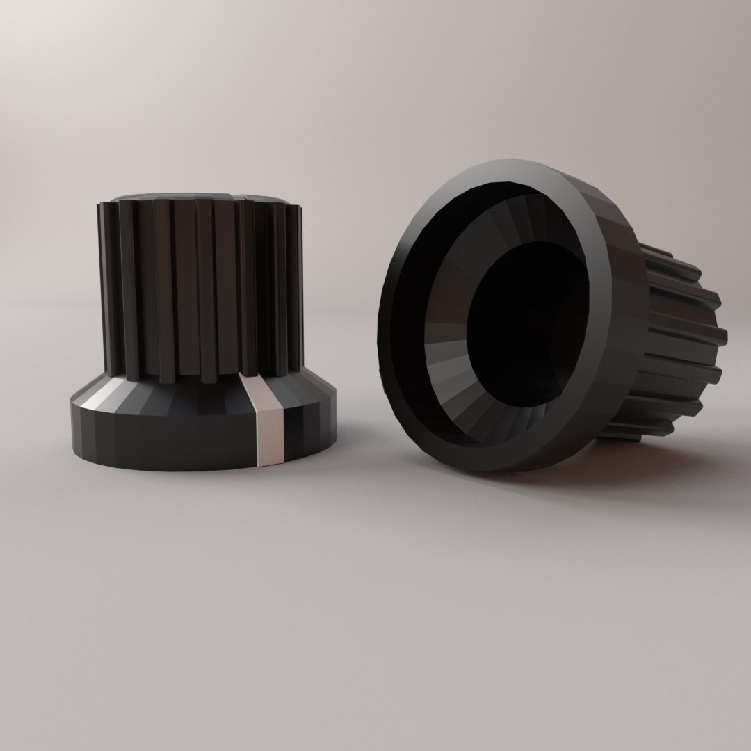 Rotary Knob 3D model_2