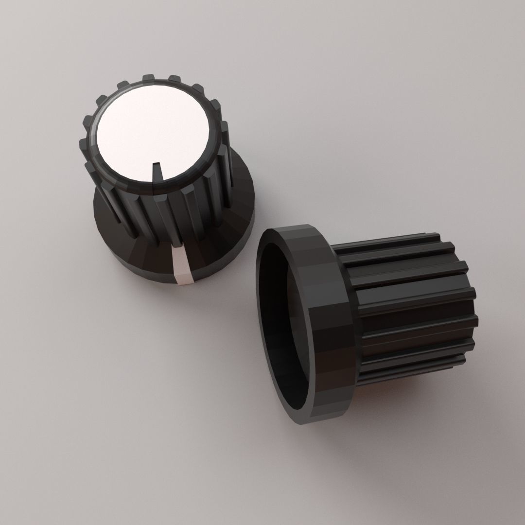 Rotary Knob 3D model_1