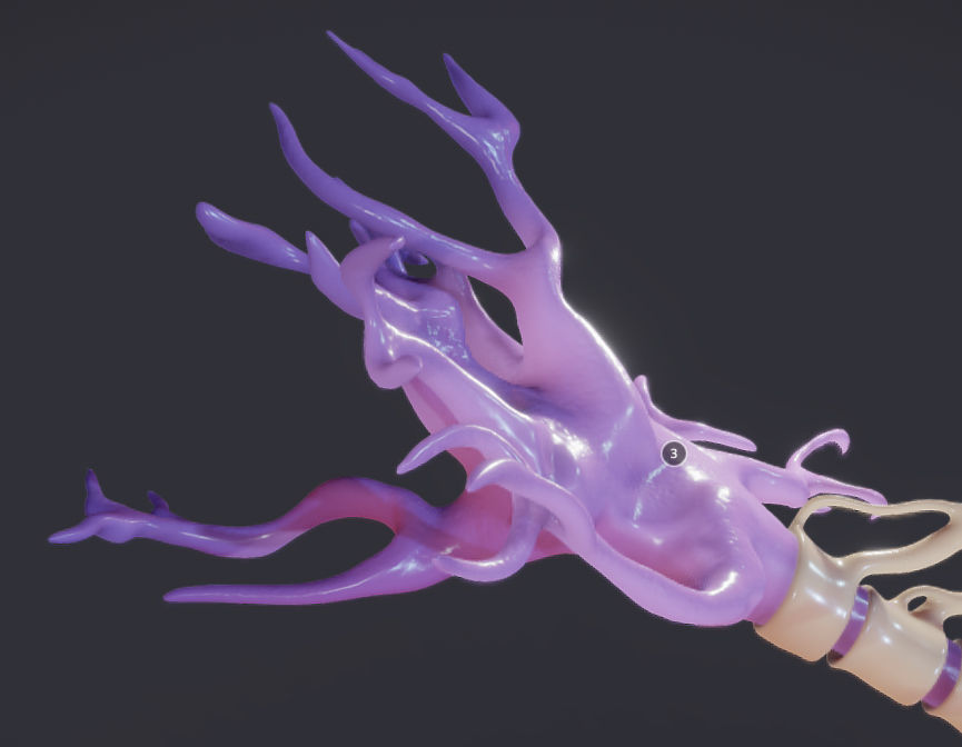 Nerve Cell  Neuron And Oligo-Dendrocyte Low-poly 3D model_5