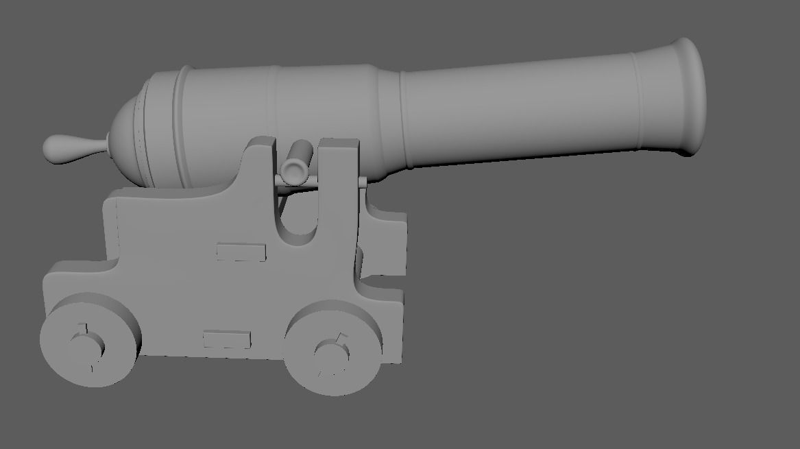 Ship Cannon 3D model_6