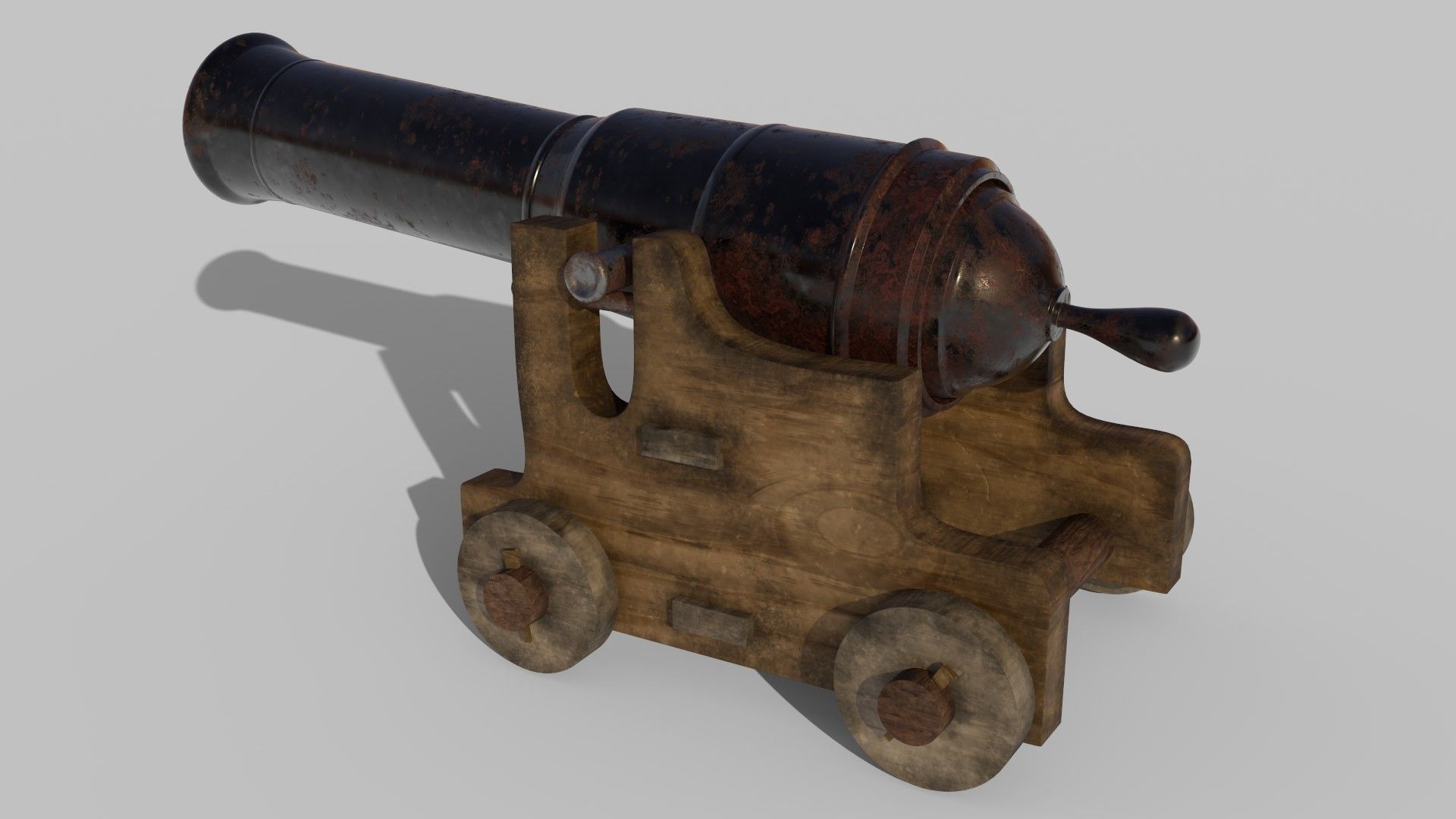 Ship Cannon 3D model_2