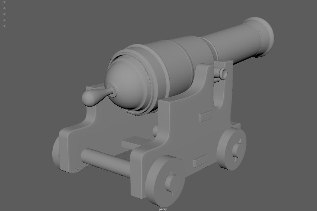 Ship Cannon 3D model_5