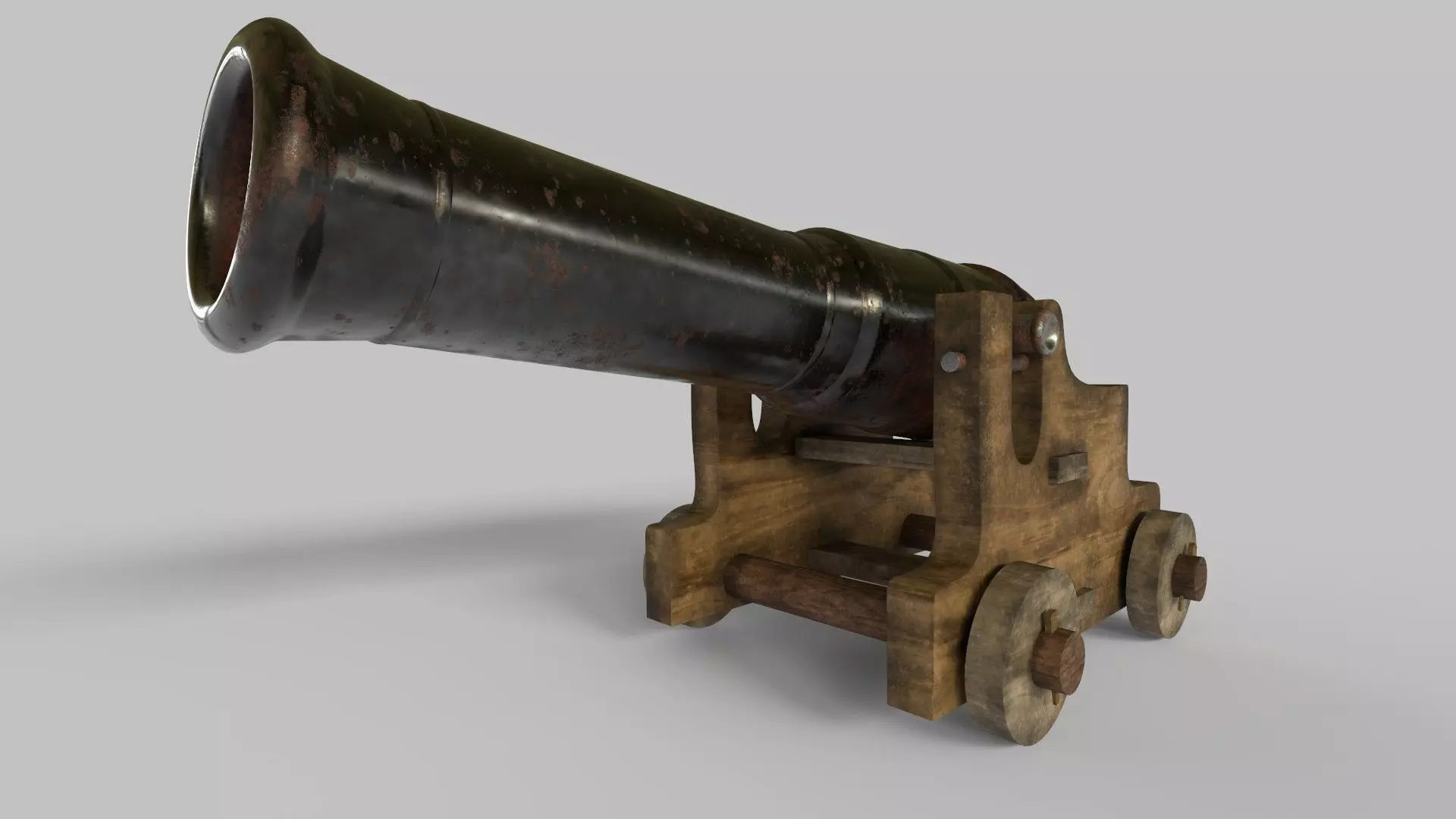 Ship Cannon 3D model_0