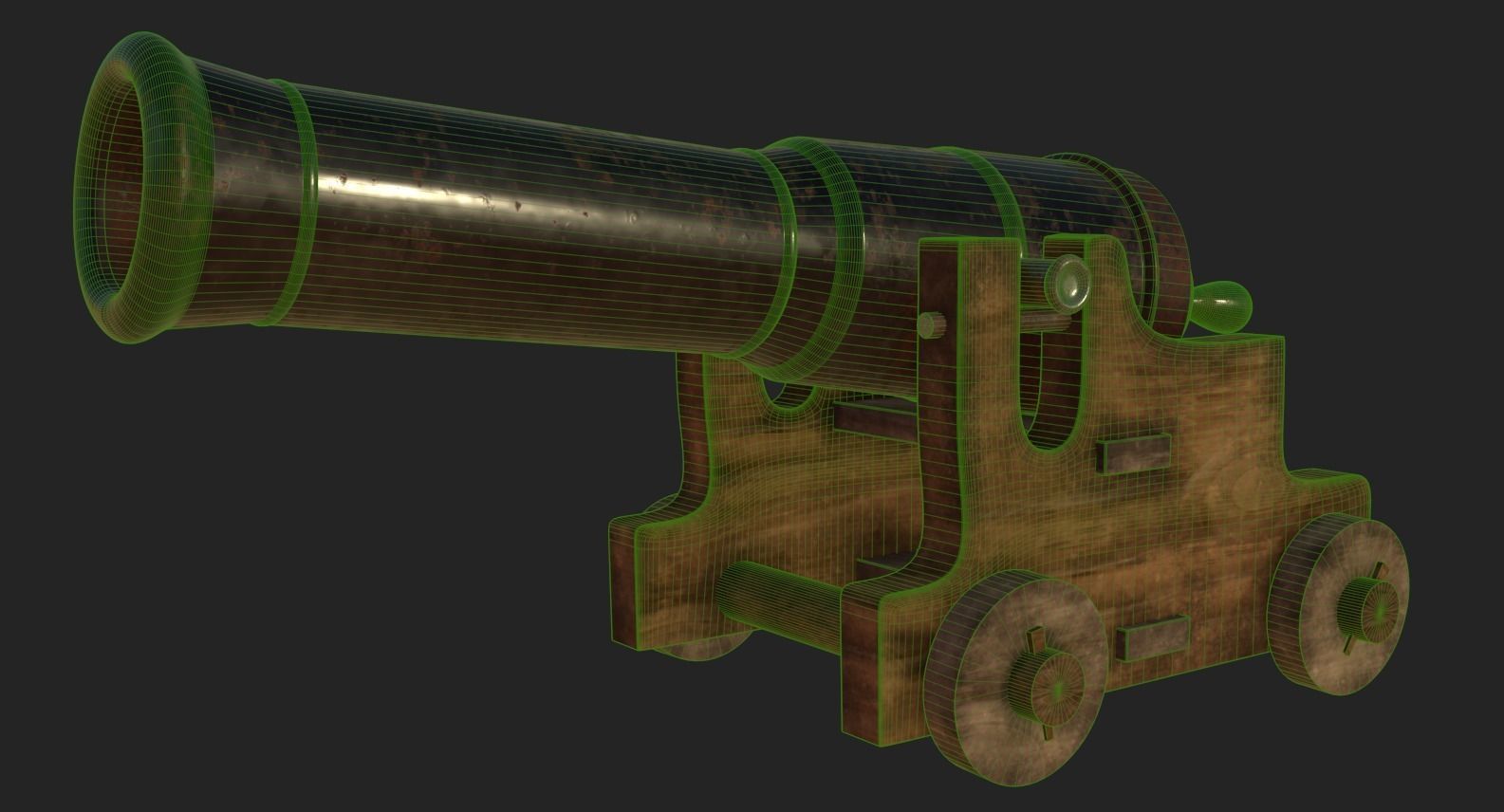 Ship Cannon 3D model_4