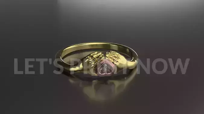 Heart  in Hand 3D print model