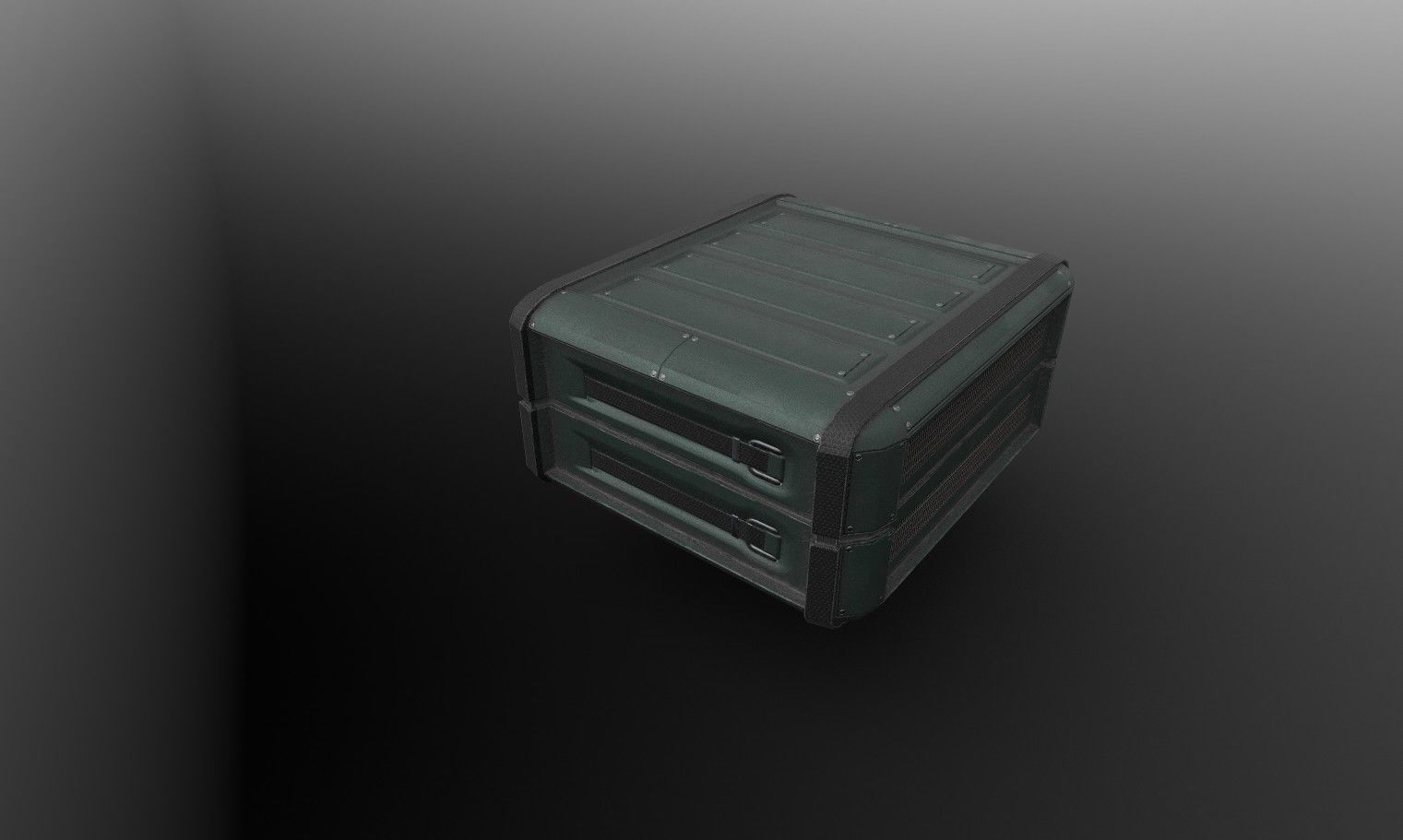 Sci-fi satelite Low-poly 3D model_1