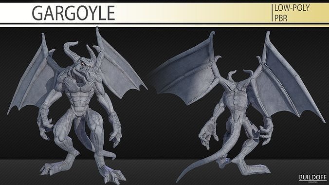 Gargoyle Low-poly 3D model