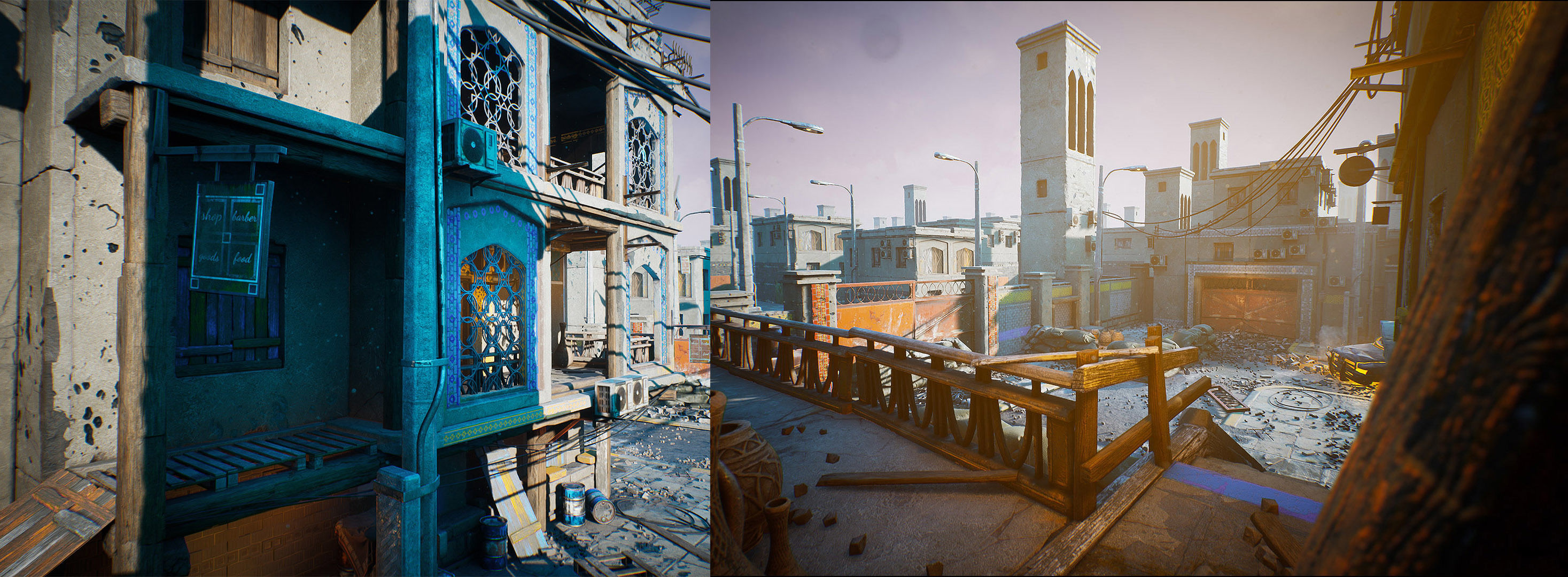 Military Battlefield Kit And Middle East Set Low-poly 3D model_4