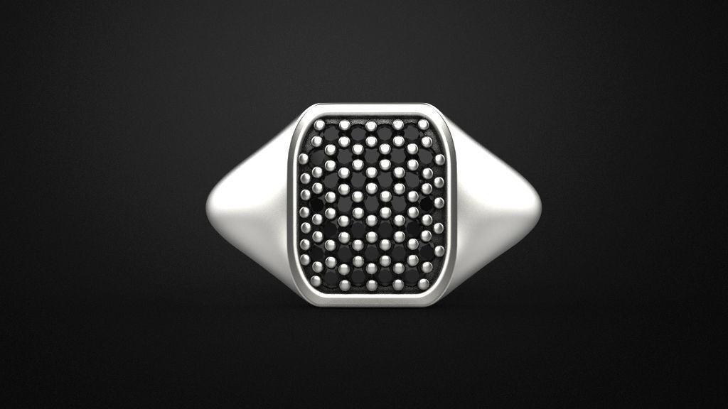 Signet ring special model 3D print model_8