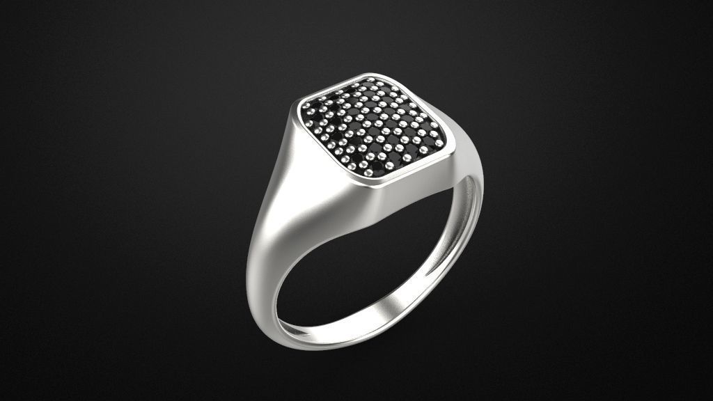 Signet ring special model 3D print model_3