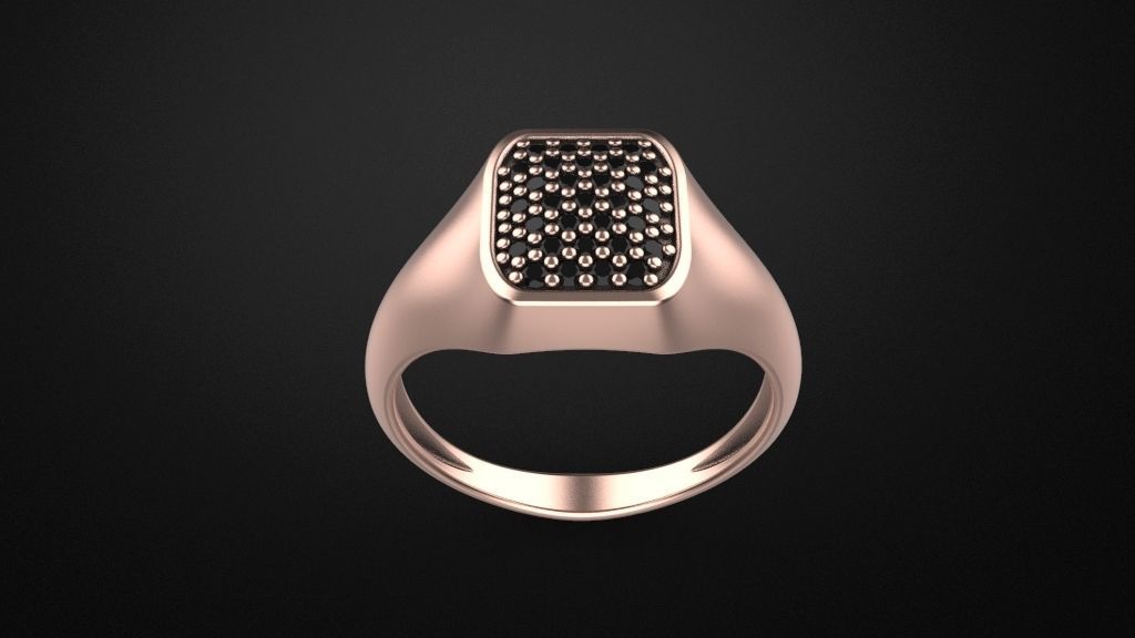 Signet ring special model 3D print model_1