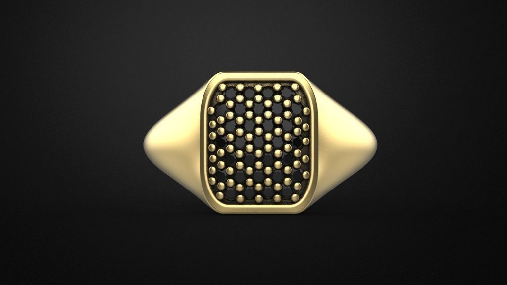 Signet ring special model 3D print model_6