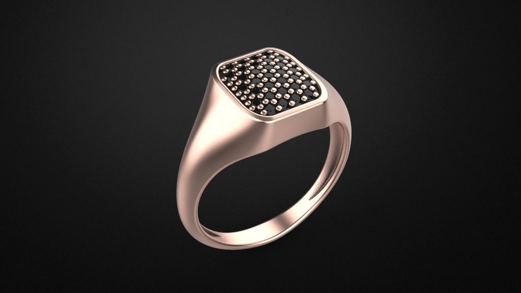 Signet ring special model 3D print model_2