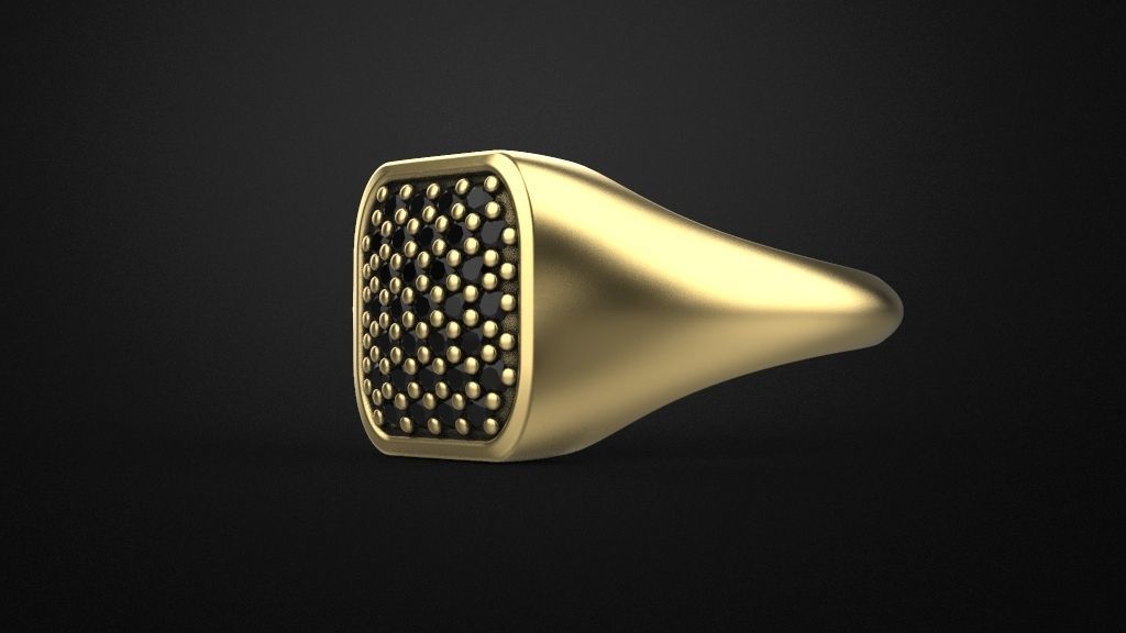 Signet ring special model 3D print model_4