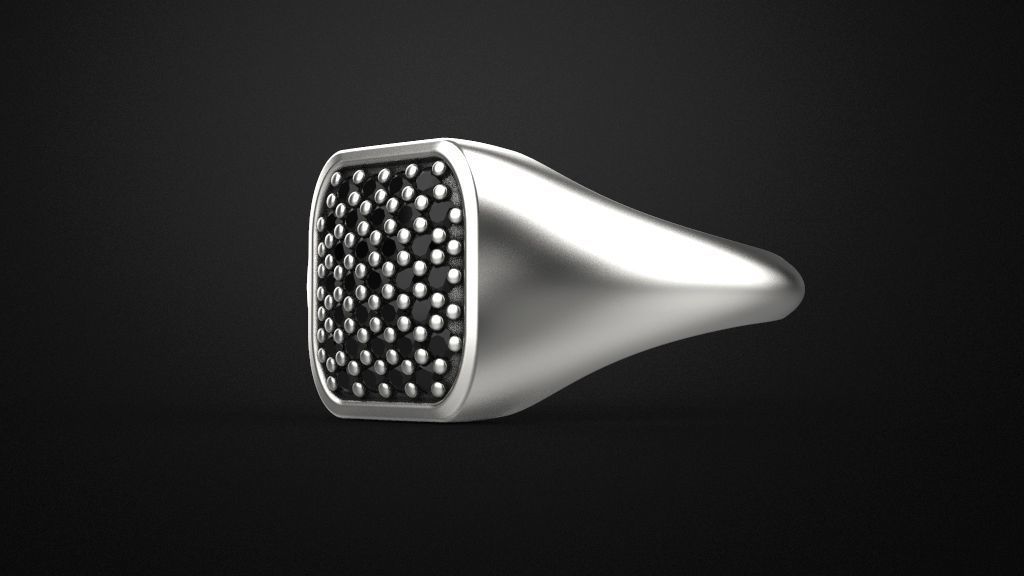 Signet ring special model 3D print model_9