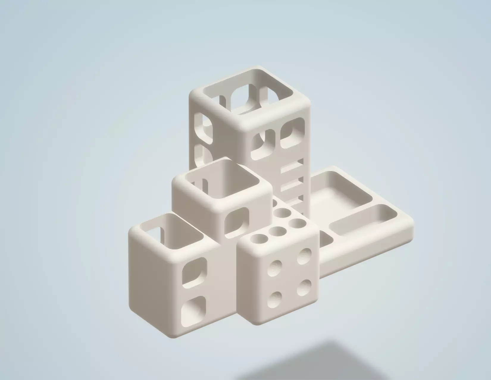 Stantia Rev 1 Desk Tidy 3D print model_0