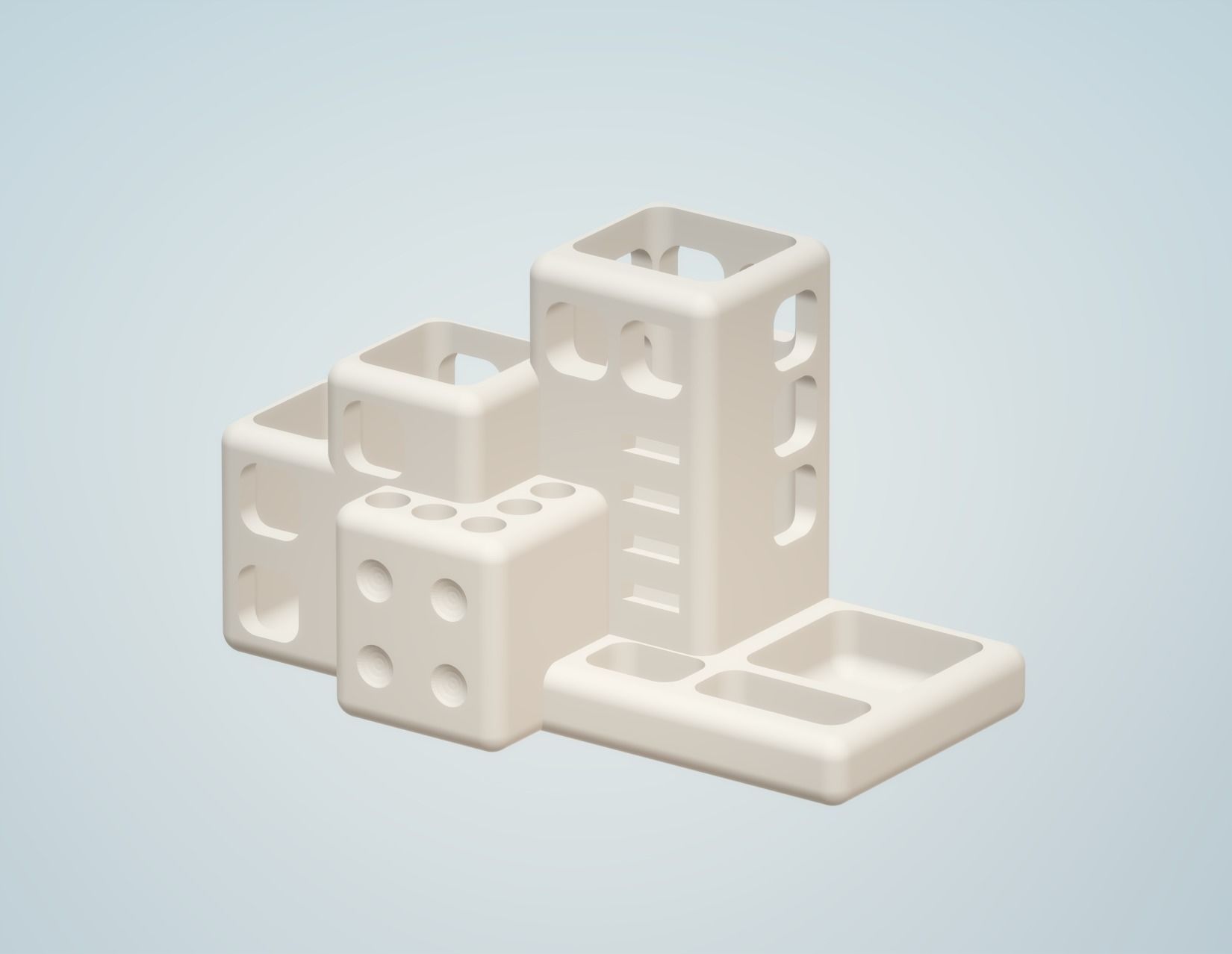 Stantia Rev 1 Desk Tidy 3D print model_1