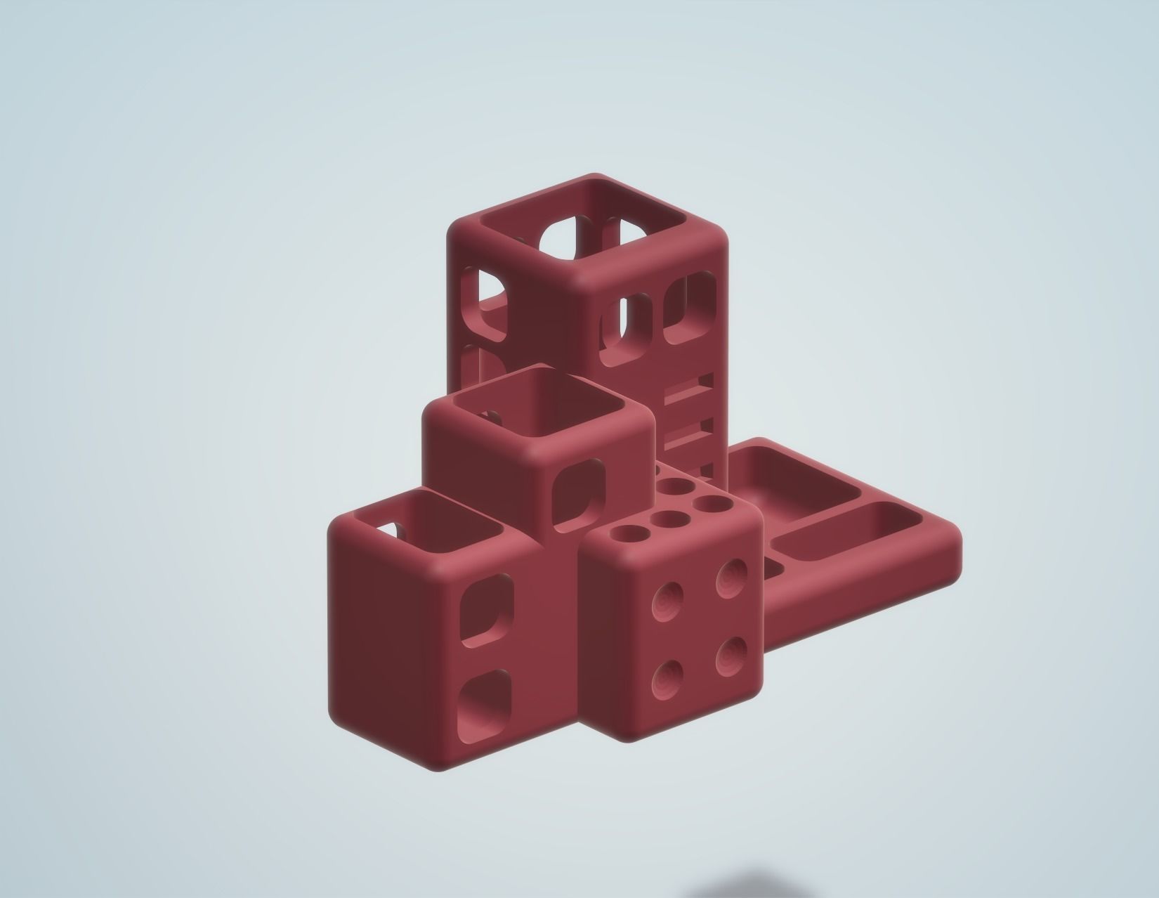 Stantia Rev 1 Desk Tidy 3D print model_2