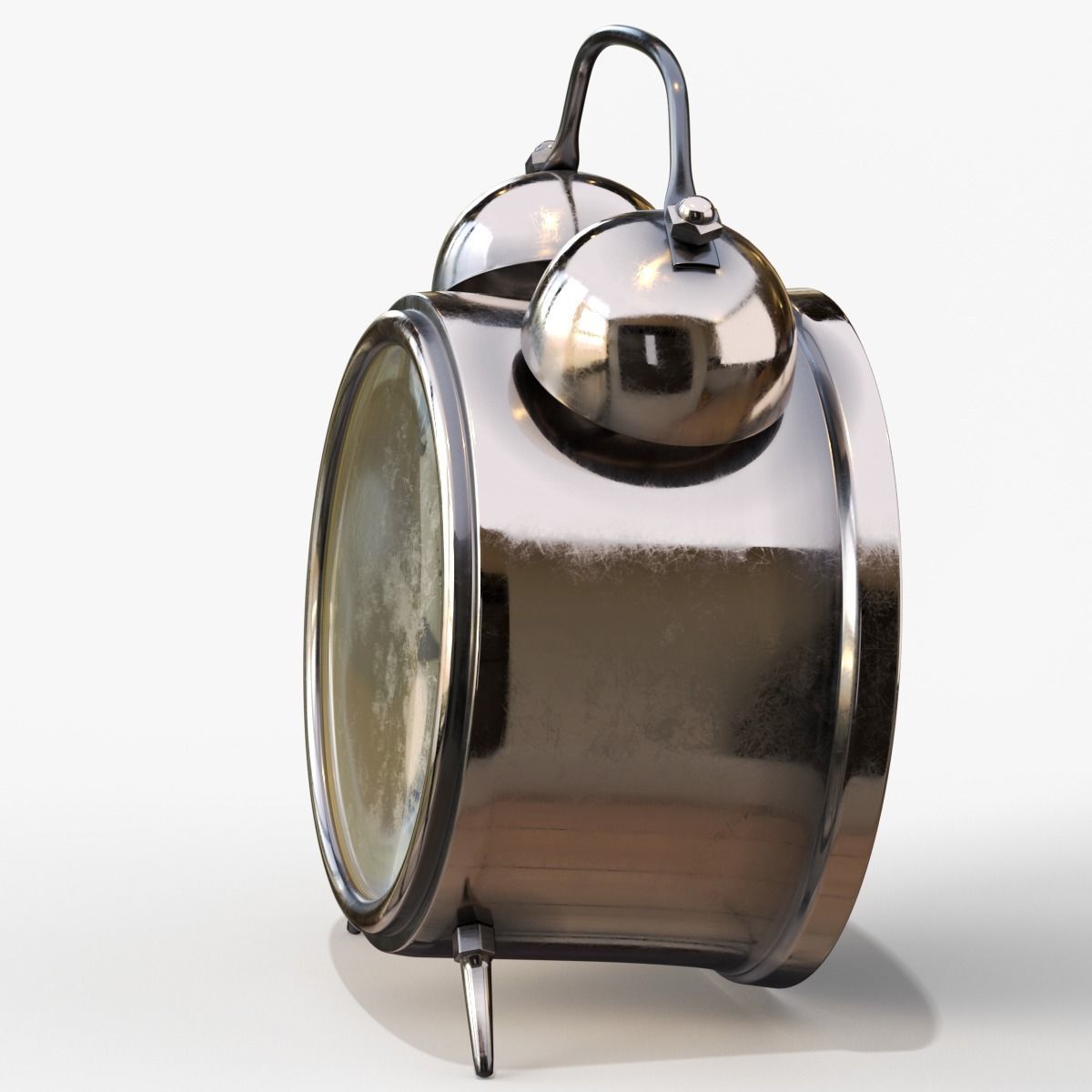 Old Alarm Clock 3D model Low-poly 3D model_32