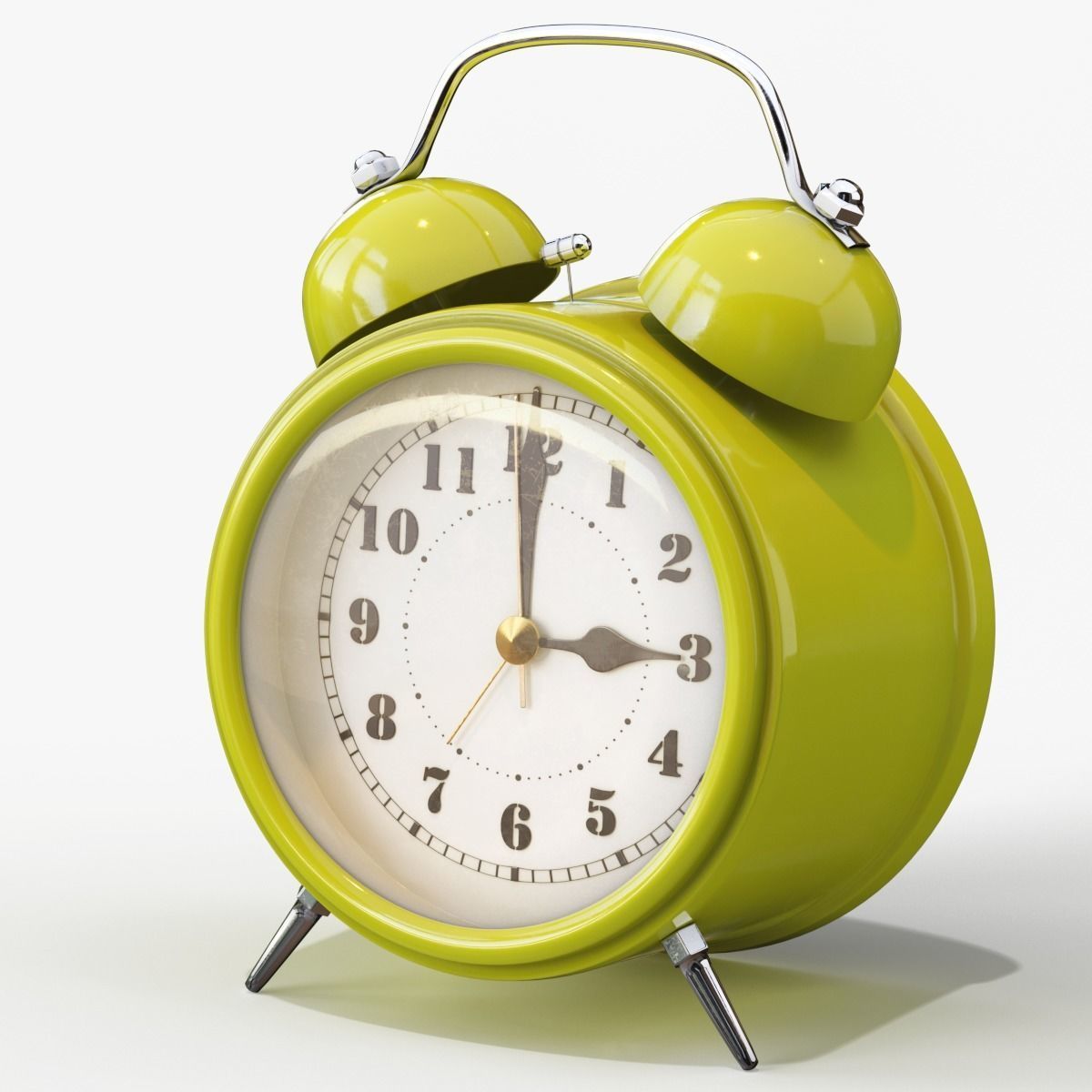 Old Alarm Clock 3D model Low-poly 3D model_101