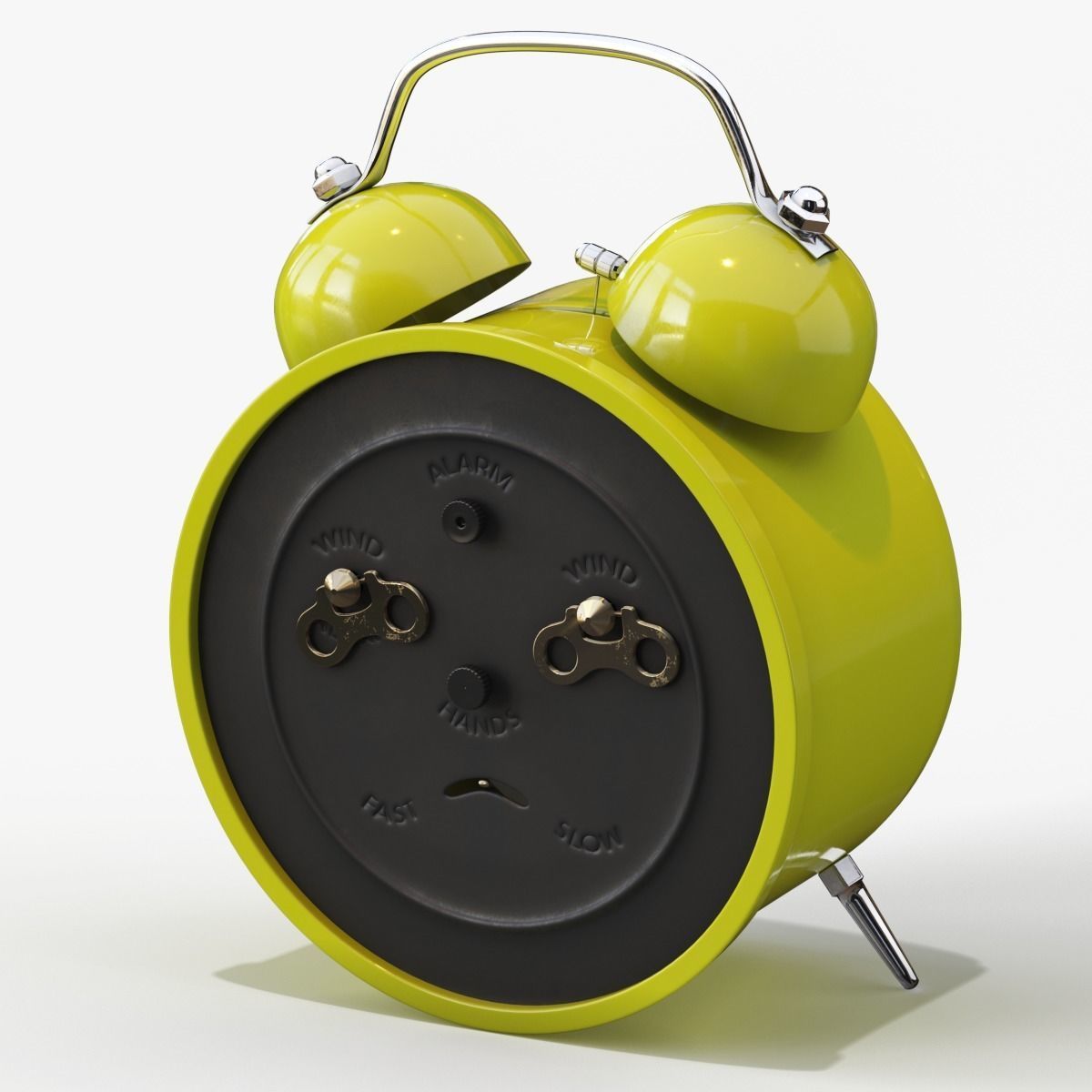 Old Alarm Clock 3D model Low-poly 3D model_113