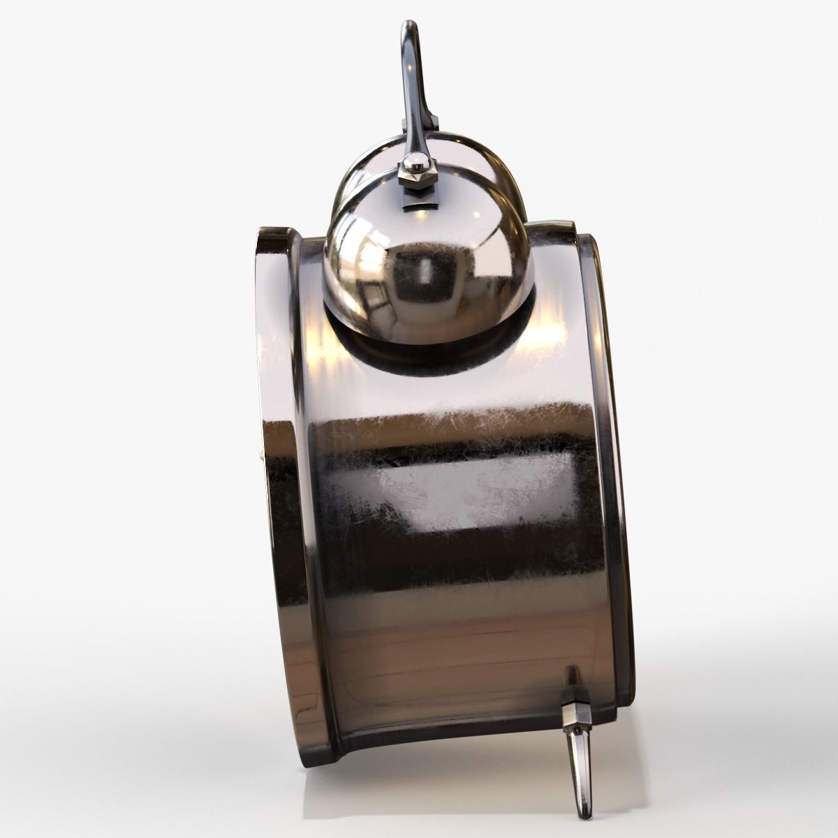 Old Alarm Clock 3D model Low-poly 3D model_45