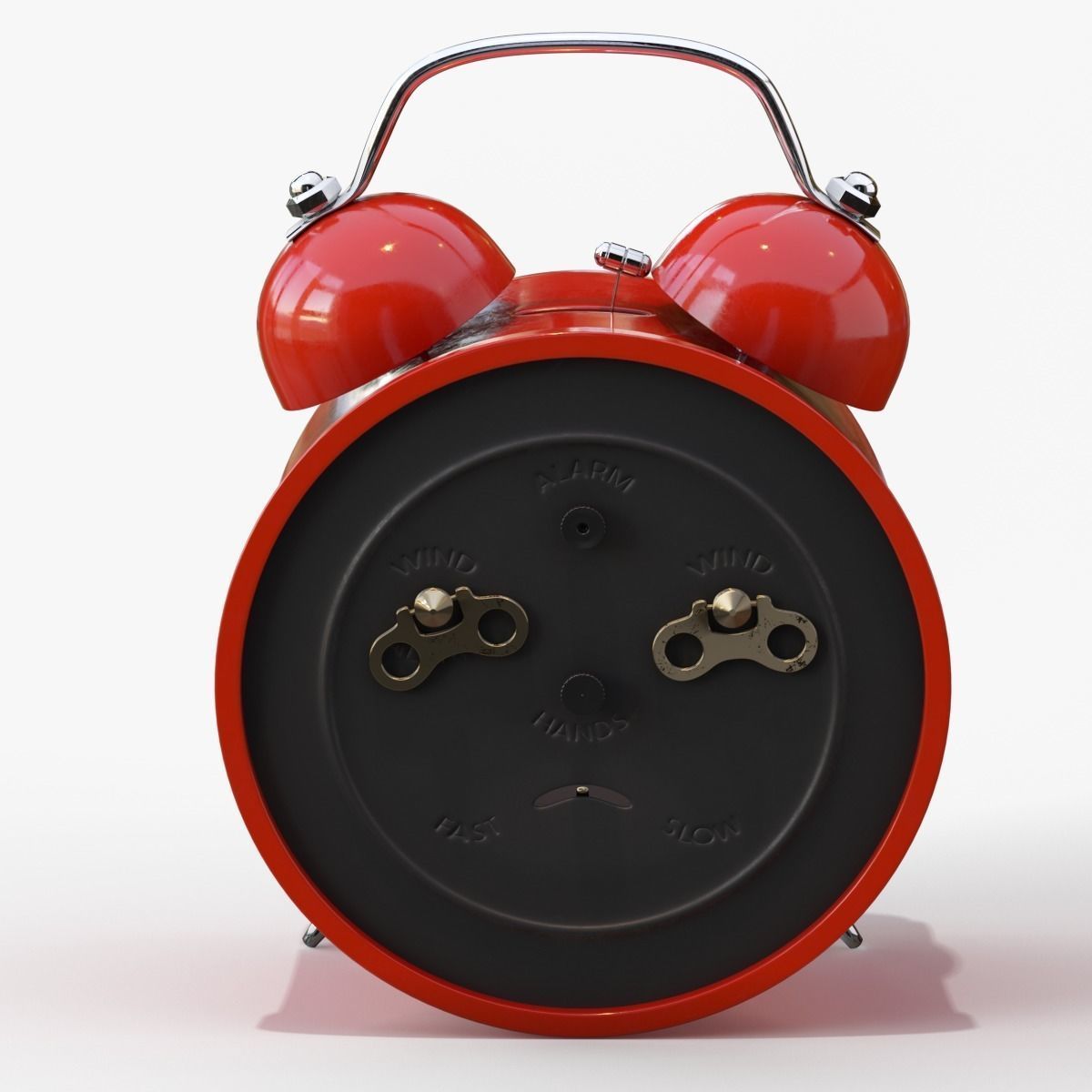 Old Alarm Clock 3D model Low-poly 3D model_87