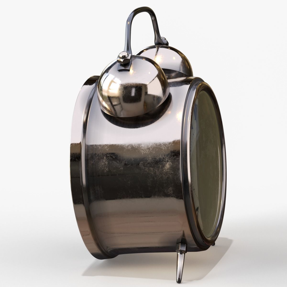 Old Alarm Clock 3D model Low-poly 3D model_46