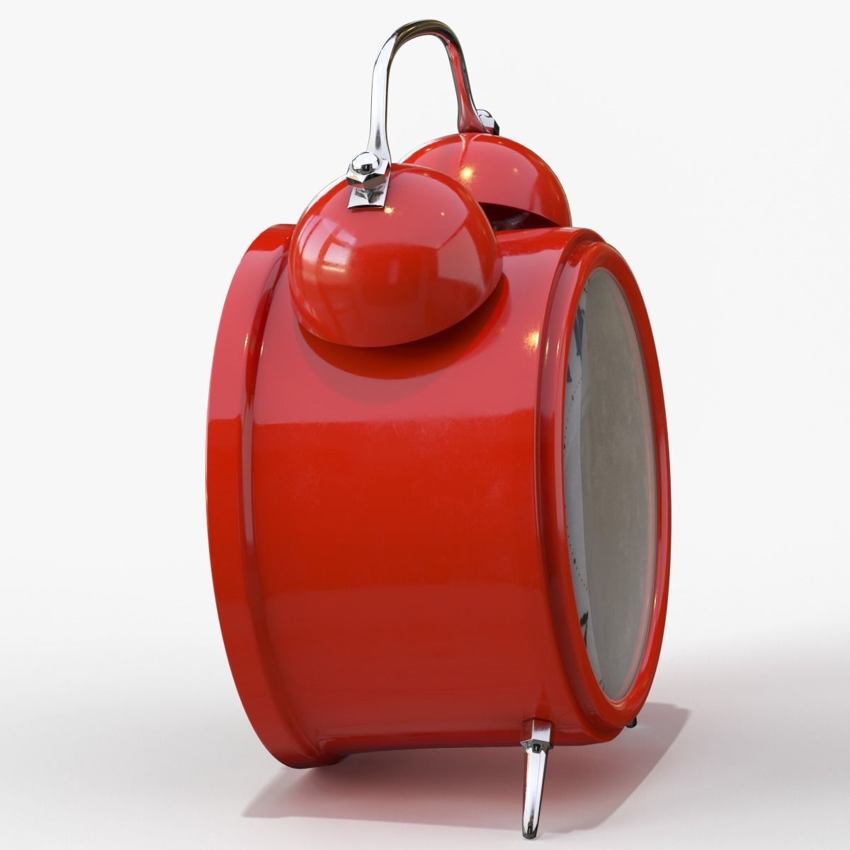 Old Alarm Clock 3D model Low-poly 3D model_94