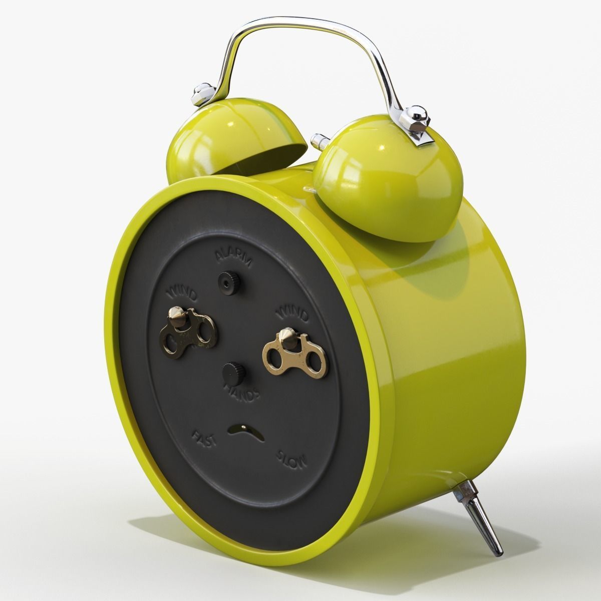 Old Alarm Clock 3D model Low-poly 3D model_114