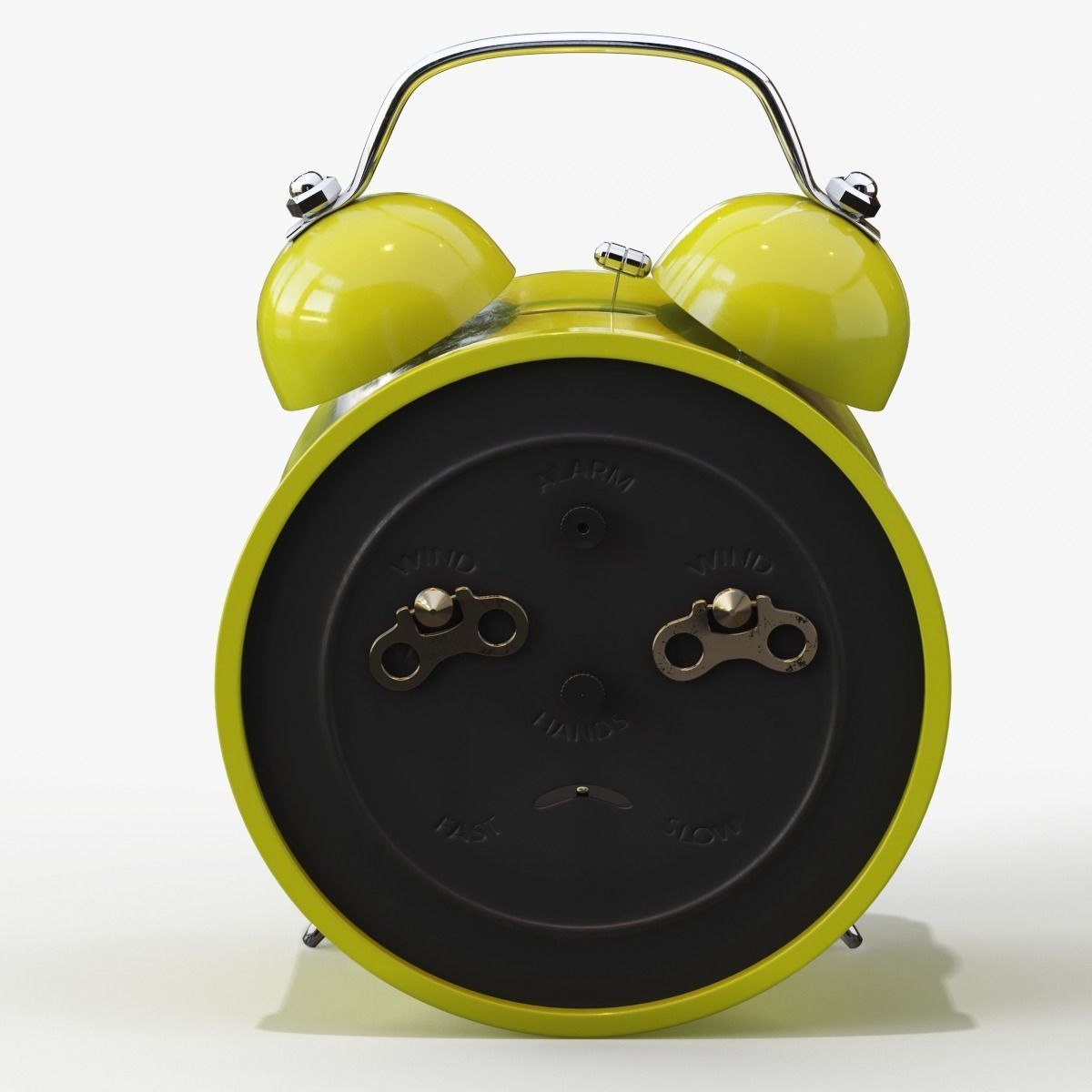 Old Alarm Clock 3D model Low-poly 3D model_111