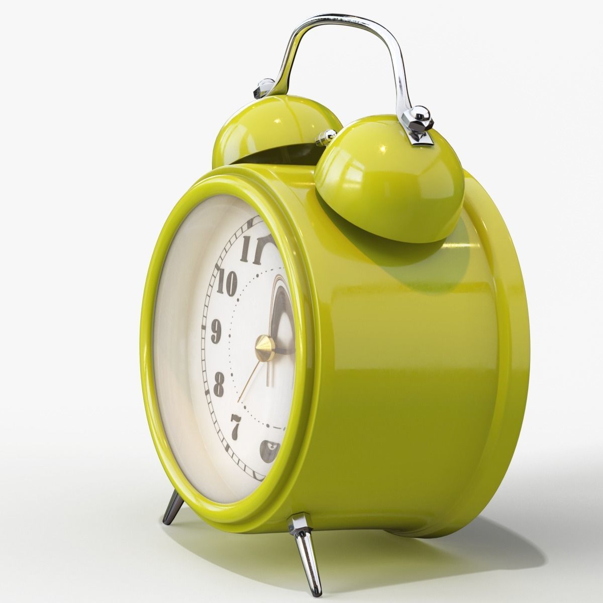 Old Alarm Clock 3D model Low-poly 3D model_103