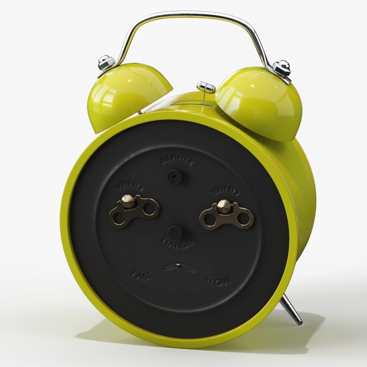 Old Alarm Clock 3D model Low-poly 3D model_112