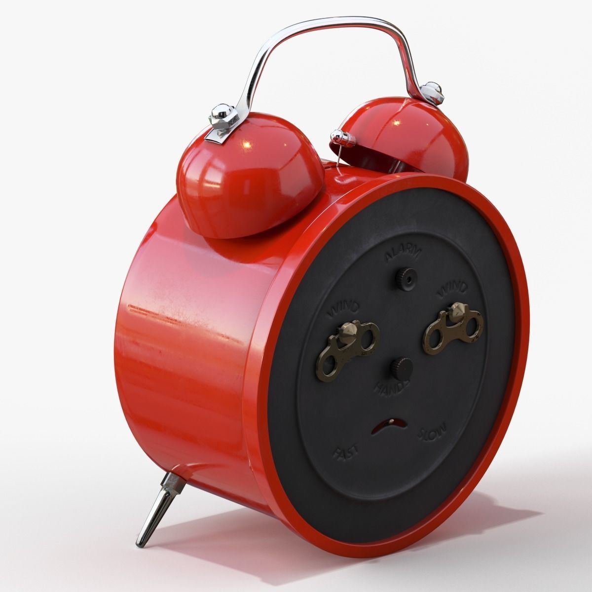 Old Alarm Clock 3D model Low-poly 3D model_84