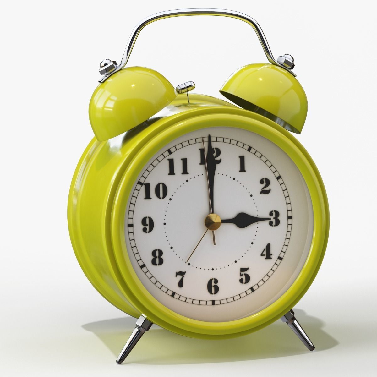 Old Alarm Clock 3D model Low-poly 3D model_122