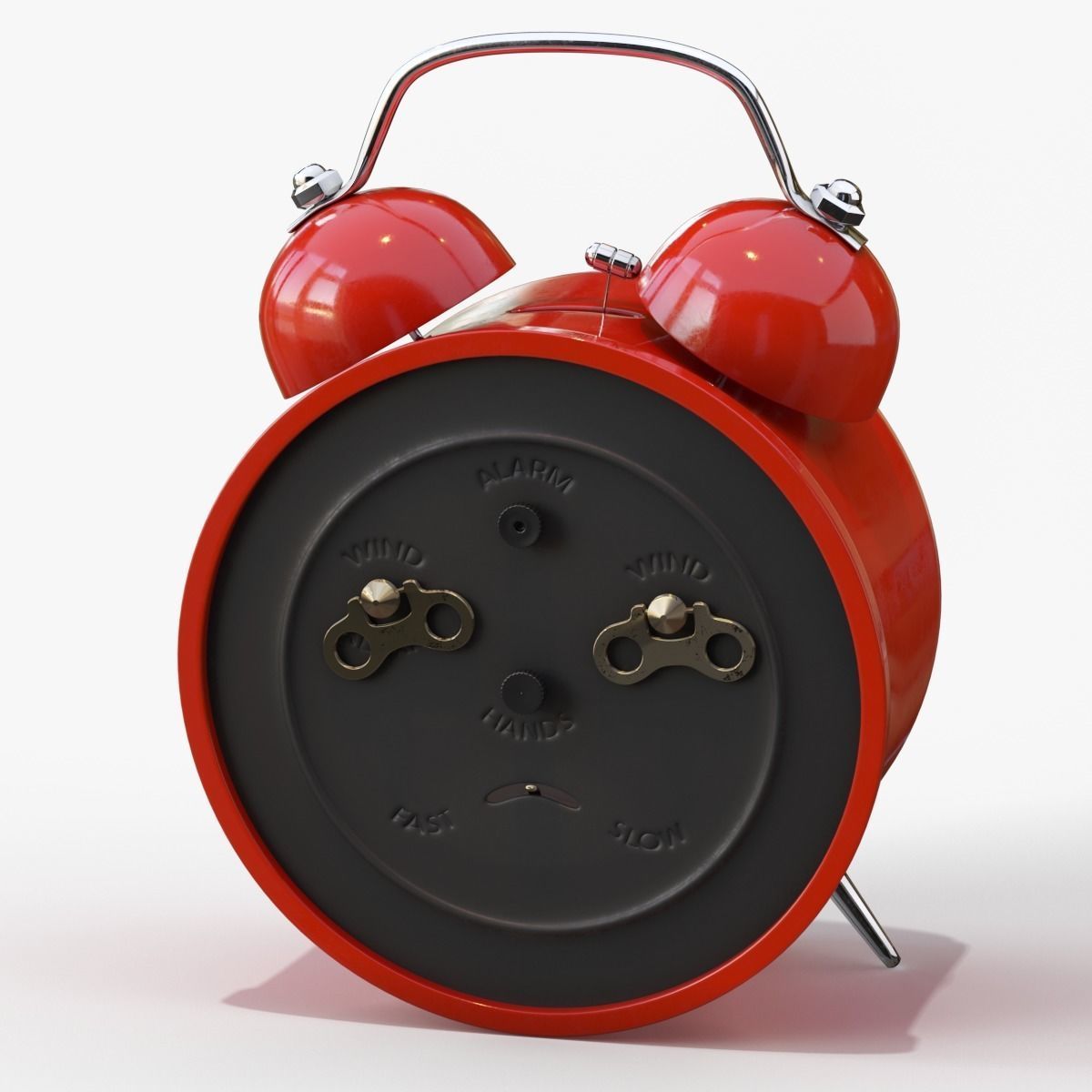 Old Alarm Clock 3D model Low-poly 3D model_88