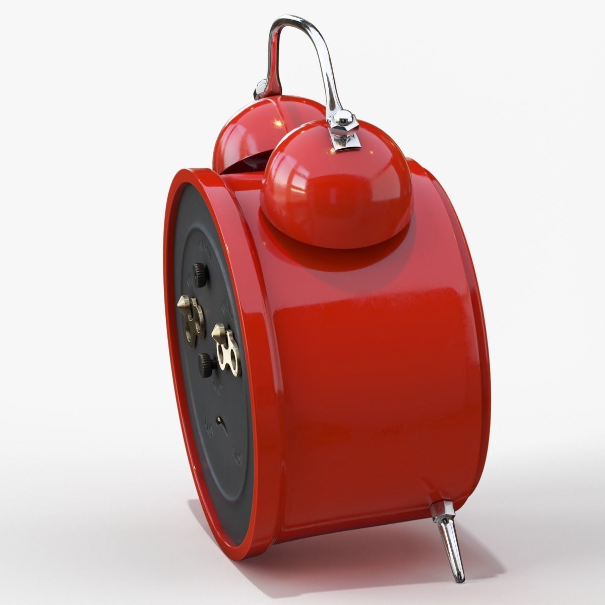 Old Alarm Clock 3D model Low-poly 3D model_92