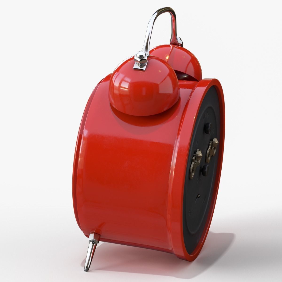 Old Alarm Clock 3D model Low-poly 3D model_82