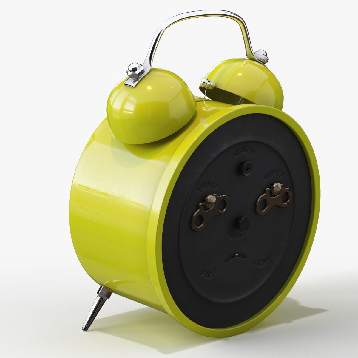 Old Alarm Clock 3D model Low-poly 3D model_108