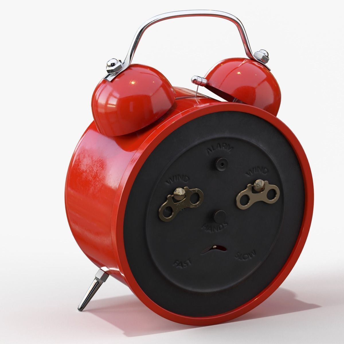 Old Alarm Clock 3D model Low-poly 3D model_85