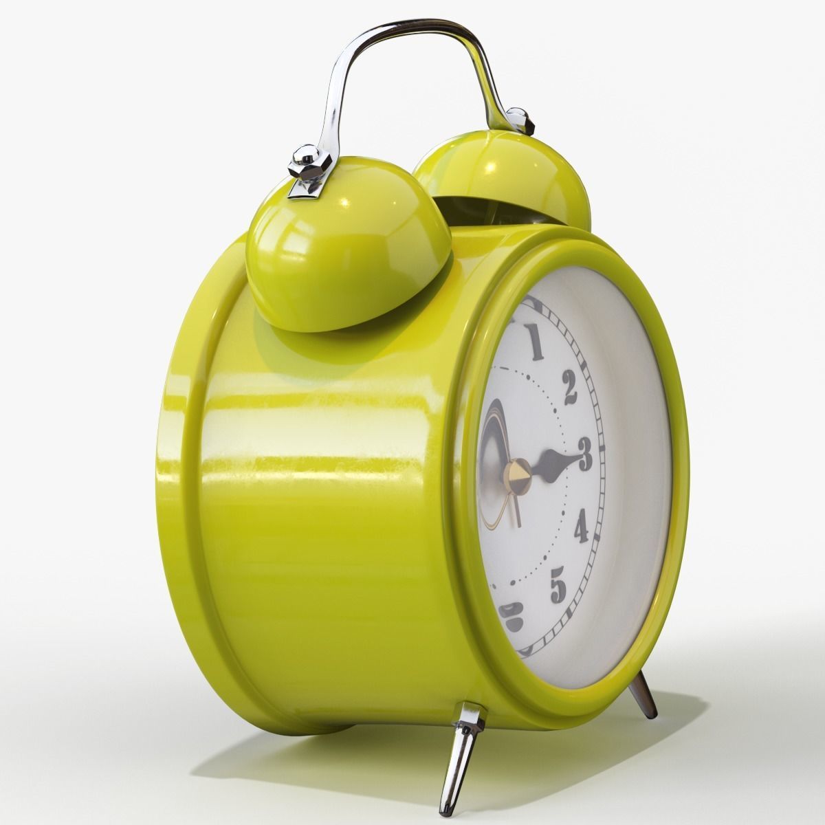 Old Alarm Clock 3D model Low-poly 3D model_119