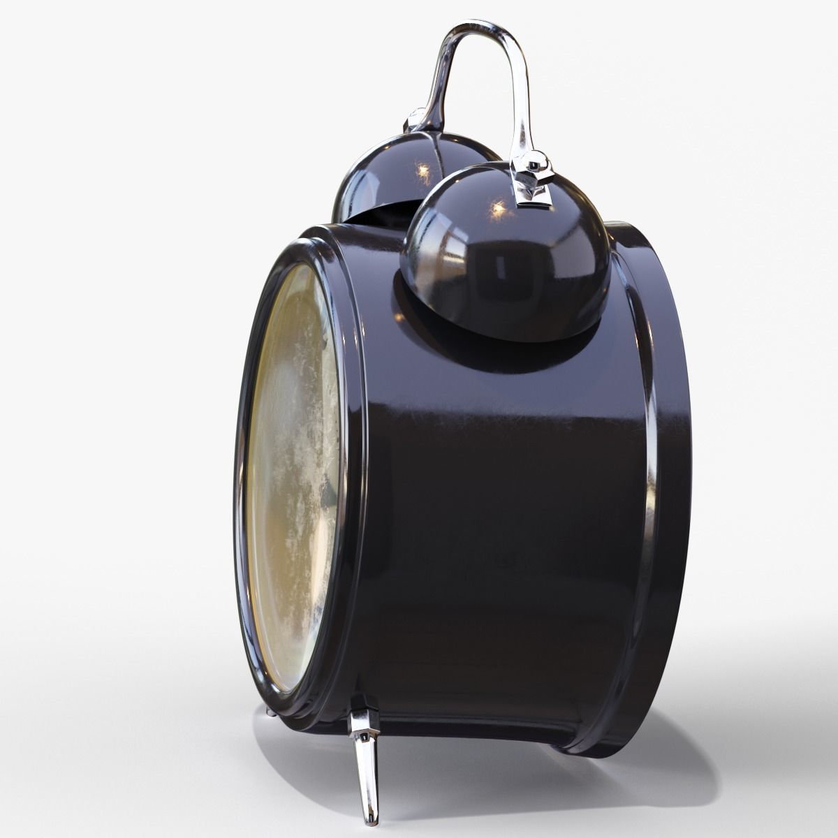 Old Alarm Clock 3D model Low-poly 3D model_8