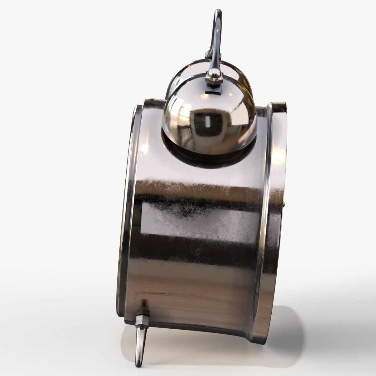 Old Alarm Clock 3D model Low-poly 3D model_33