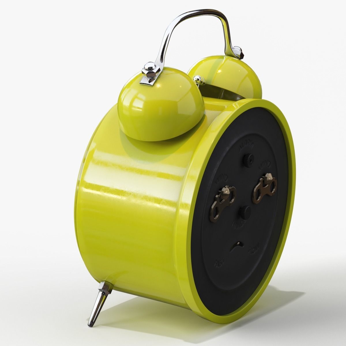 Old Alarm Clock 3D model Low-poly 3D model_107