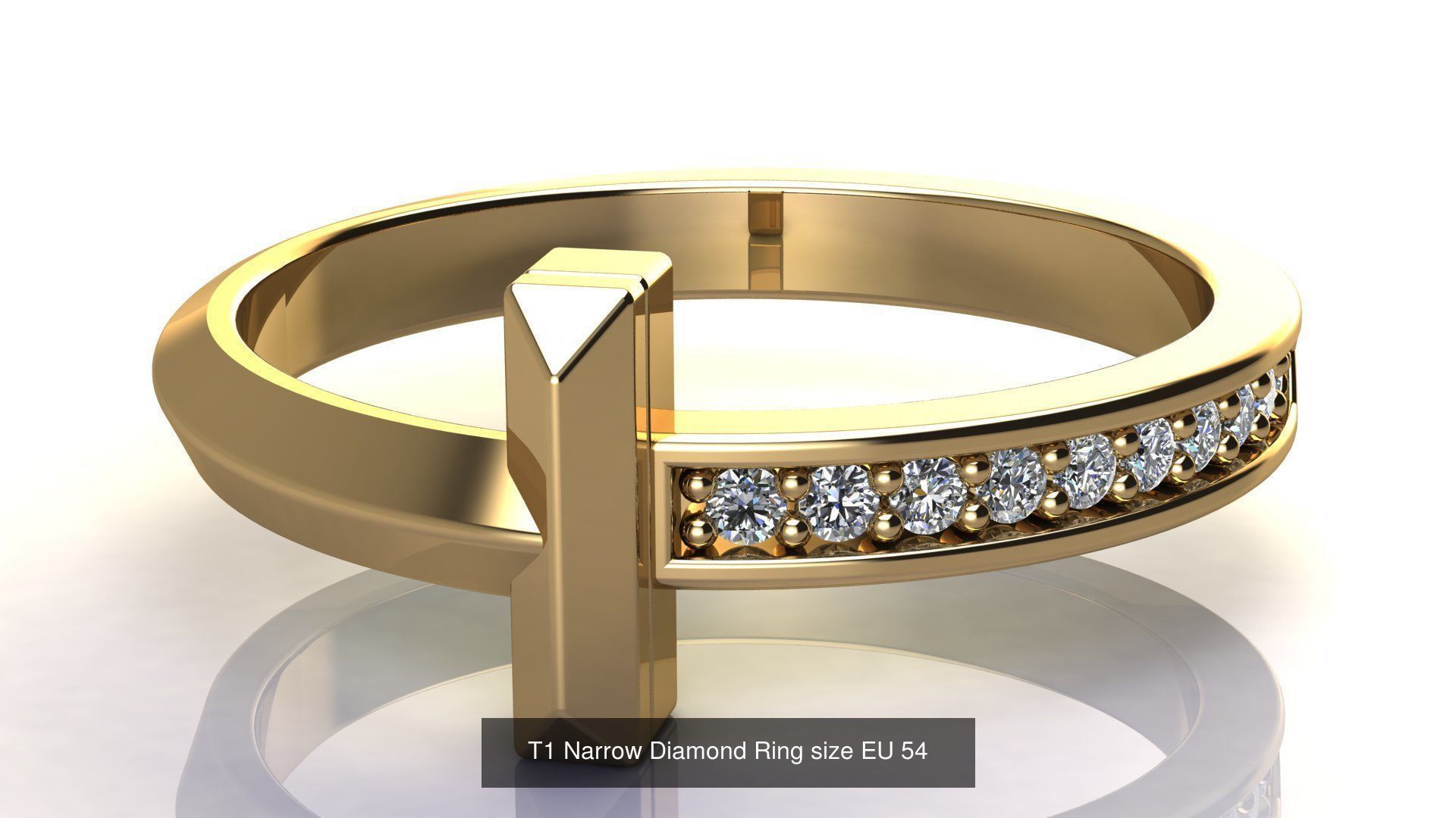T1 Narrow Rings 3D Model Collection_2